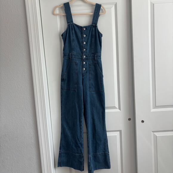 Aerie Blue Denim Jumpsuit - Picture 2 of 16